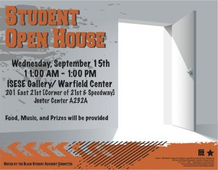 Undergraduate Student Open House