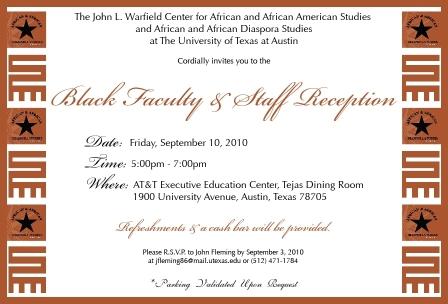 Black Faculty & Staff Reception