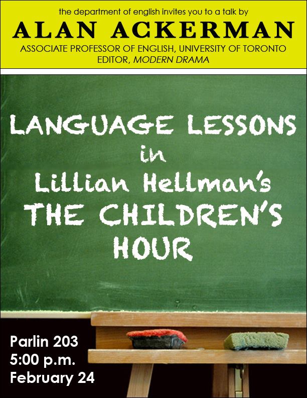 Language Lessons in Lillian Hellman's THE CHILDREN'S HOUR