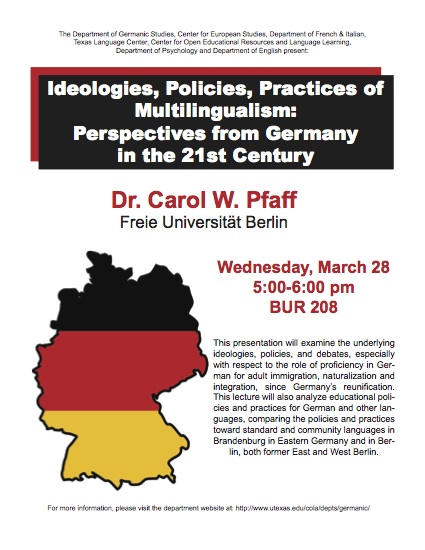 Ideologies, Policies, Practices of Multilingualism: Perspectives from Germany in the 21st Century