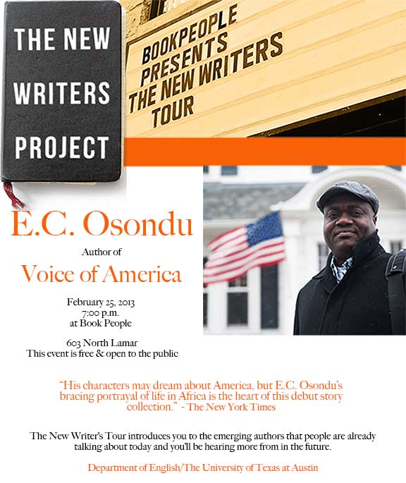 The New Writer's Tour: E.C. Osondu