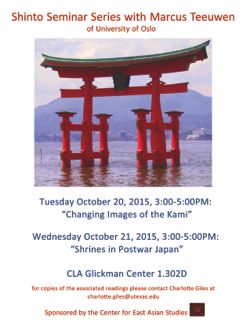 Marcus Teeuwen: Shinto Seminar Lecture 1: Changing Images of the Kami