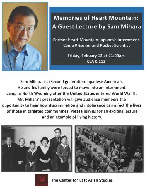 Memories of Heart Mountain: A Guest Lecture by Sam Mihara