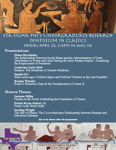 Eta Sigma Phi's Undergraduate Research Symposium in Classics