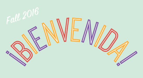 Fall 2016 Bienvenida