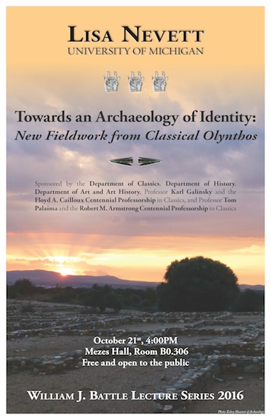 Battle Lecture Series - Lisa Nevett, University of Michigan: