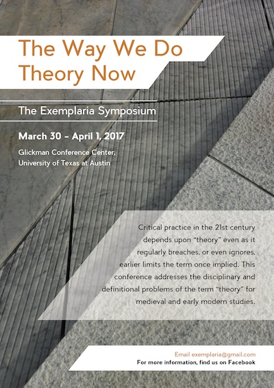 Exemplaria: The Way We Do Theory Now