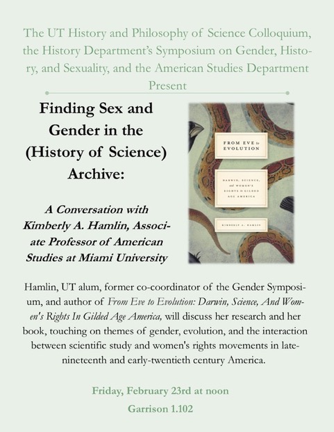 Public Lecture: UT AMS PhD Dr. Kimberly Hamlin
