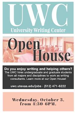 University Writing Center Open House