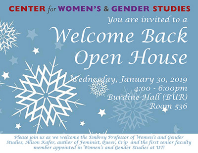 Welcome Back Open House - Jan. 30