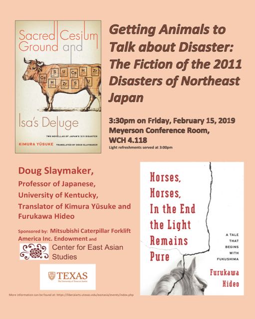 Getting Animals to Talk about Disaster: The Fiction of the 2011 Disasters of Northeast Japan