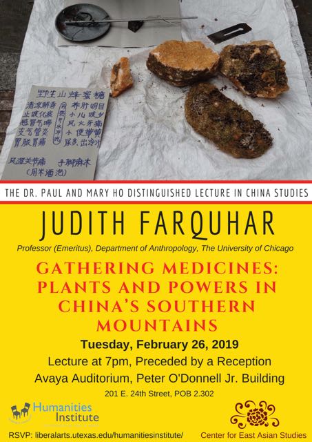Judith Farquhar Presents Ho Lecture on