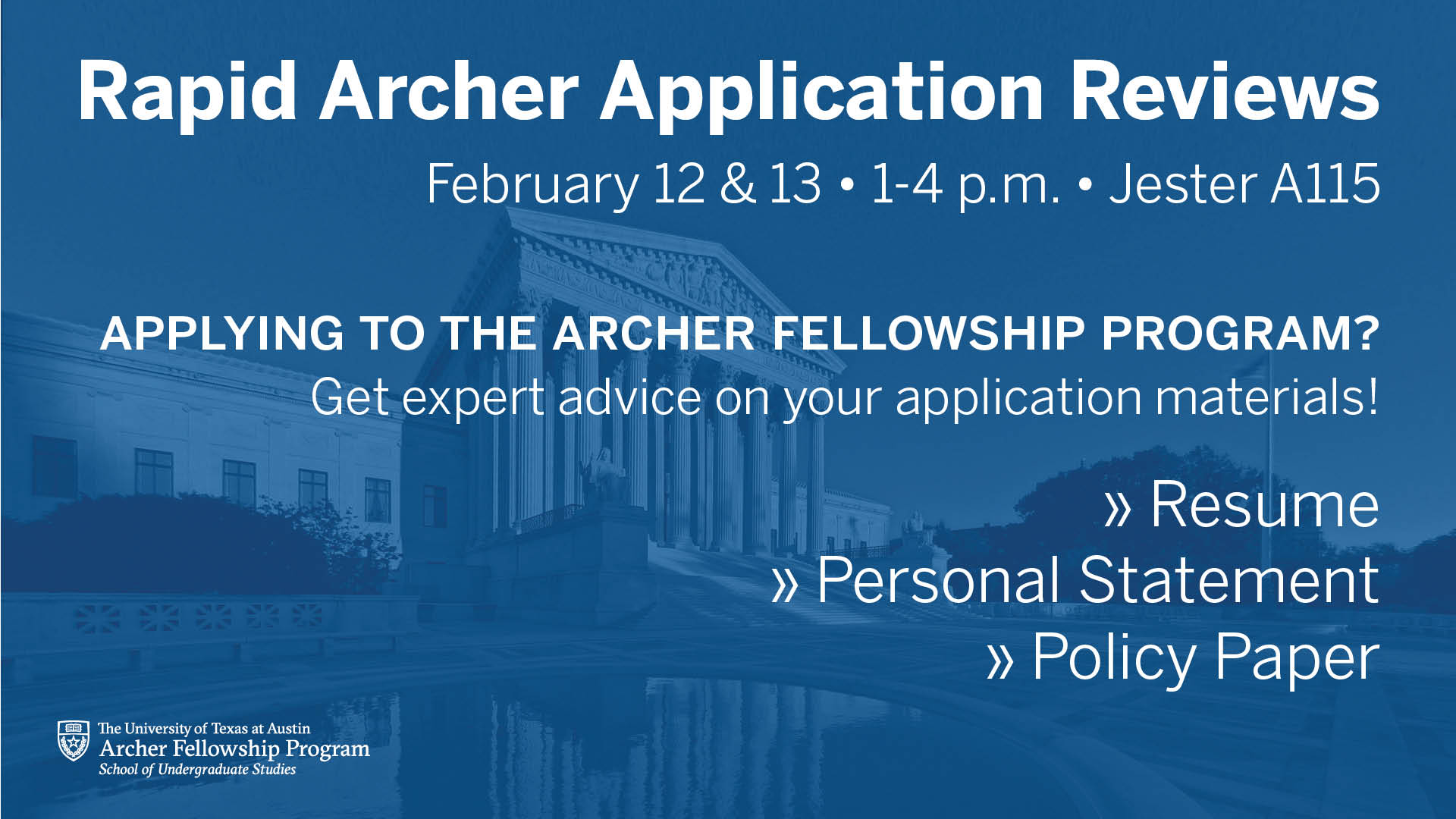 Archer Fellowship Application Review