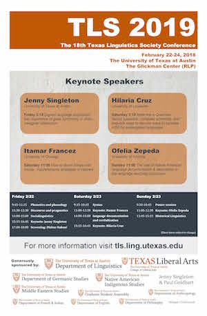 18th Texas Linguistics Society Conference