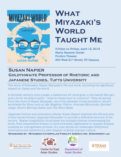 Susan Napier Book Talk: What Miyazaki's World Taught Me