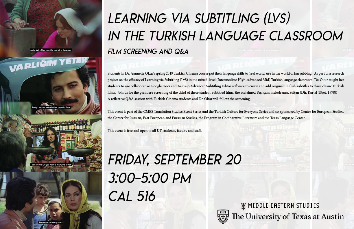 Learning with Subtitling in the Turkish Language Classroom