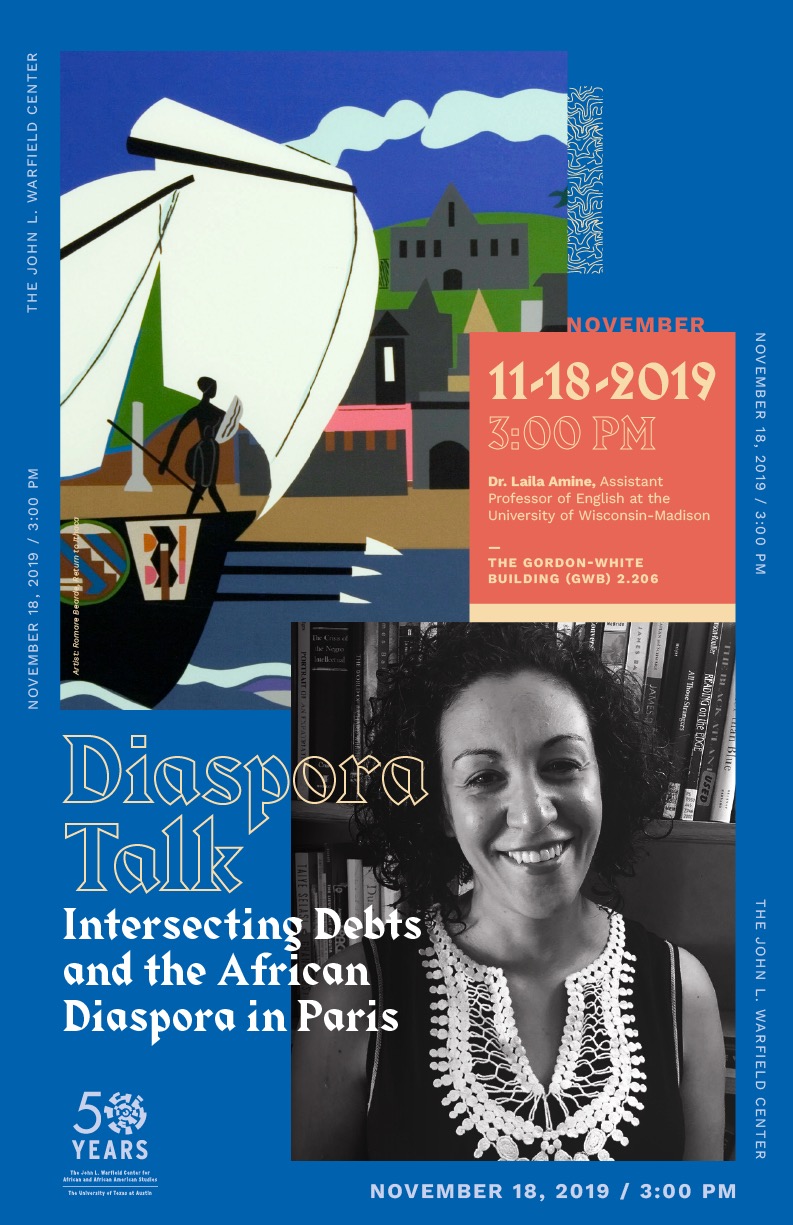 Diaspora Talk: Intersecting Debts and the African Diaspora in Paris with Dr. Laila Amine