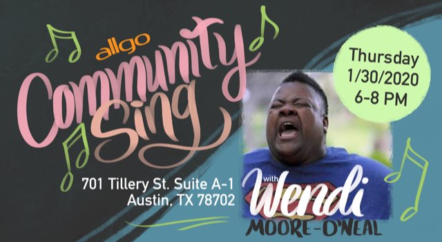 allgo's Community Sing with Wendi Moore-O'Neal