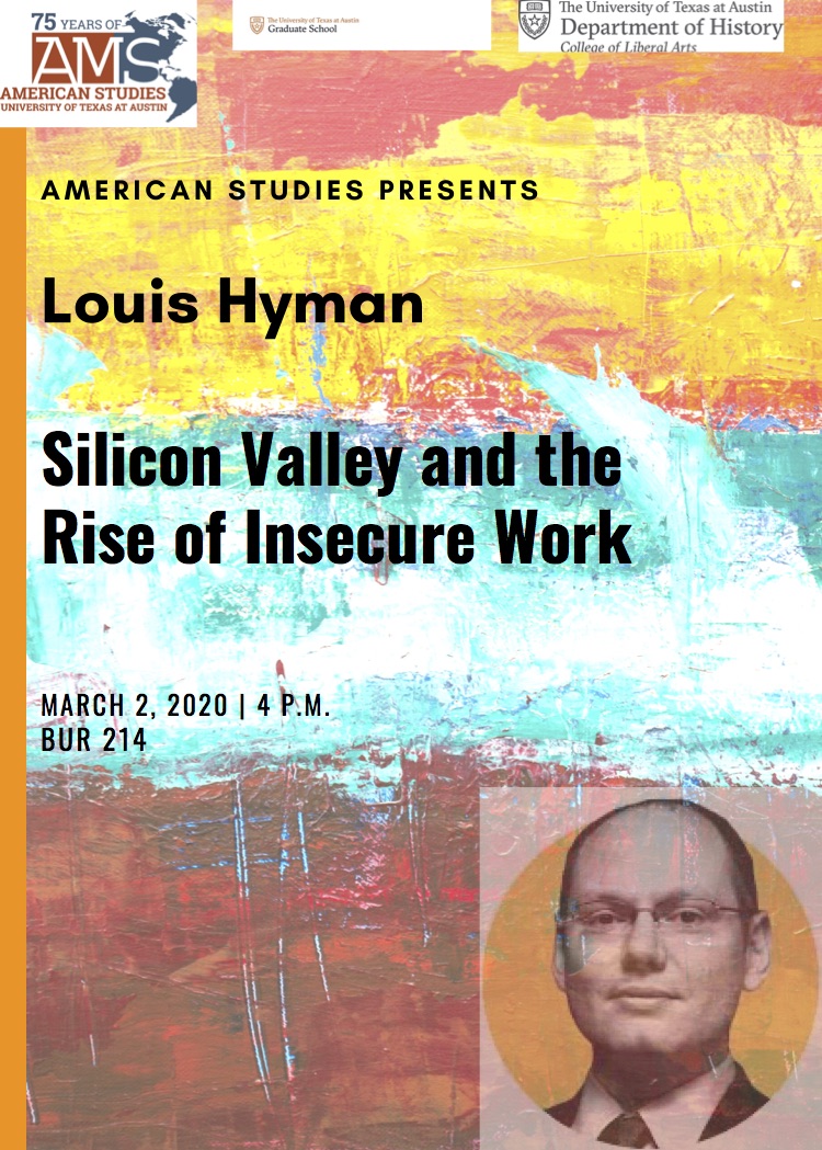 Public Talk: Louis Hyman of the ILR School of Cornell University: