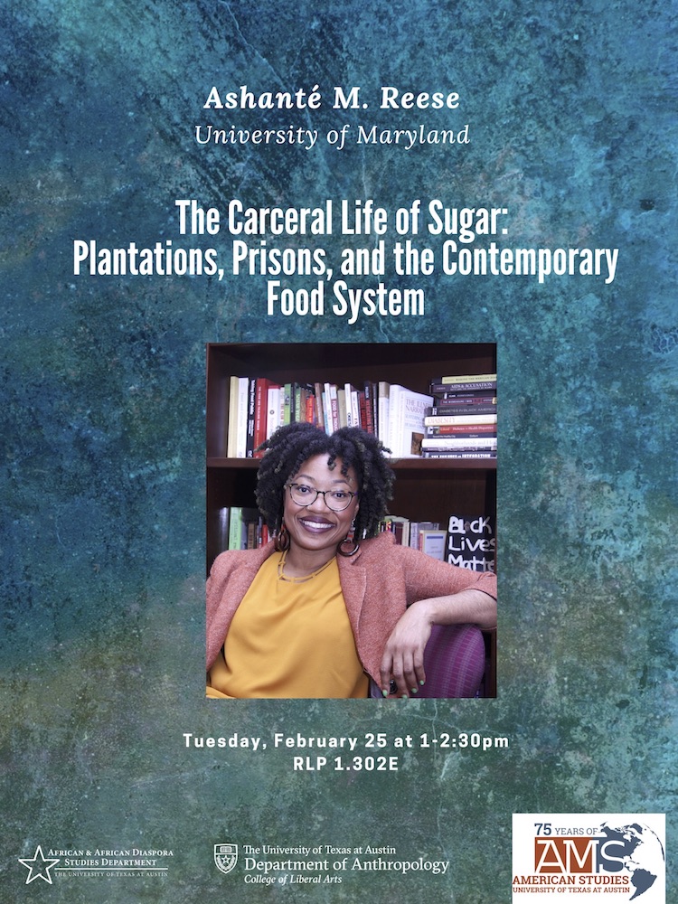 Public Talk: Ashanté M. Reese of the University of Maryland:
