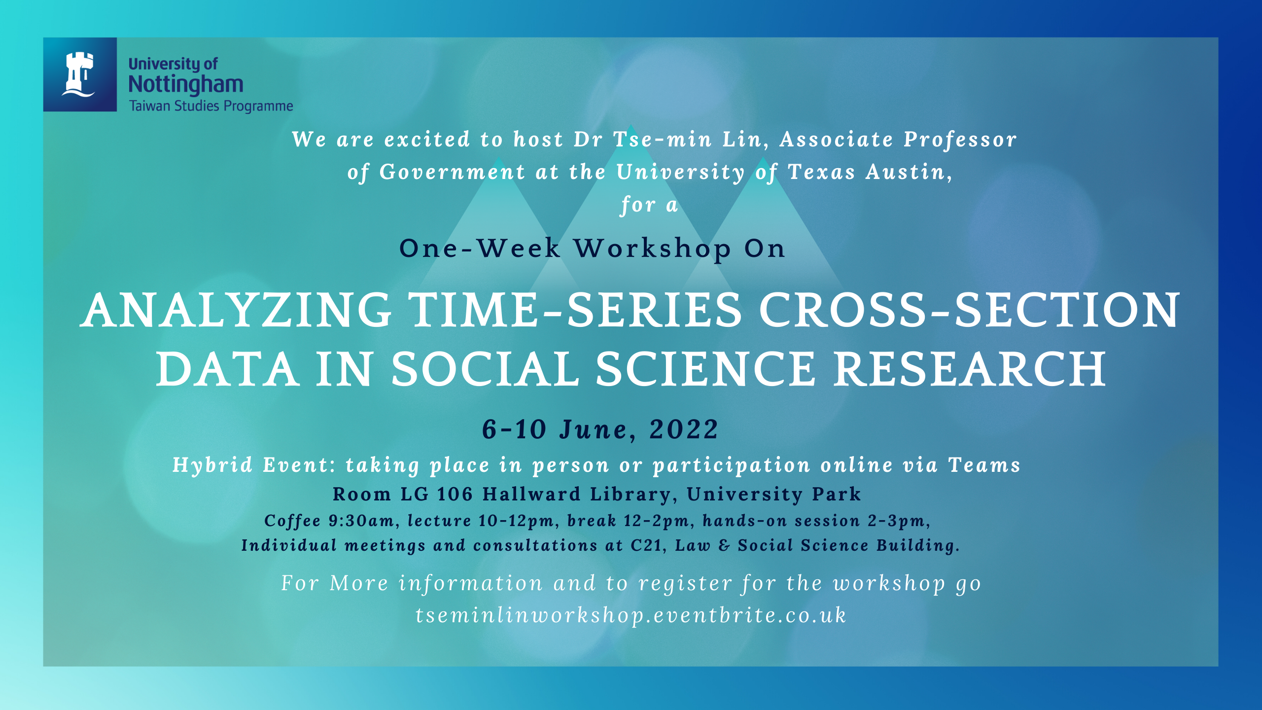 One-Week Workshop on Analyzing Time-Series Cross-Section Data in Social  Science Research>
