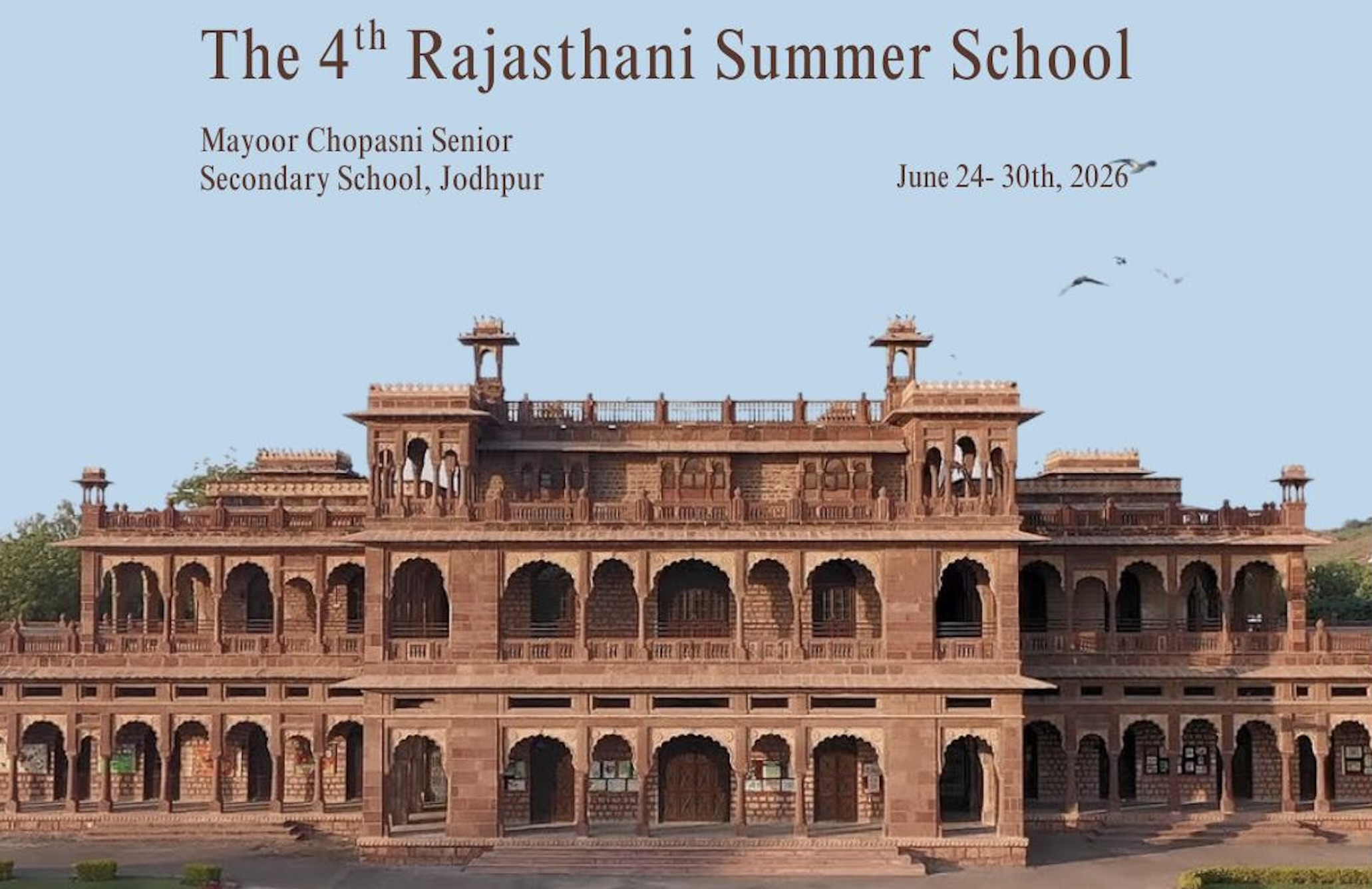 The Fourth Rajasthani Summer School (June 24-30, 2026)>