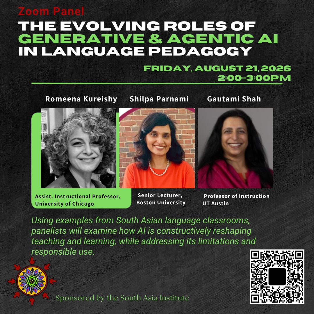 Zoom Panel: "The Evolving Roles of Generative &amp; Agentic AI in Language Pedagogy"