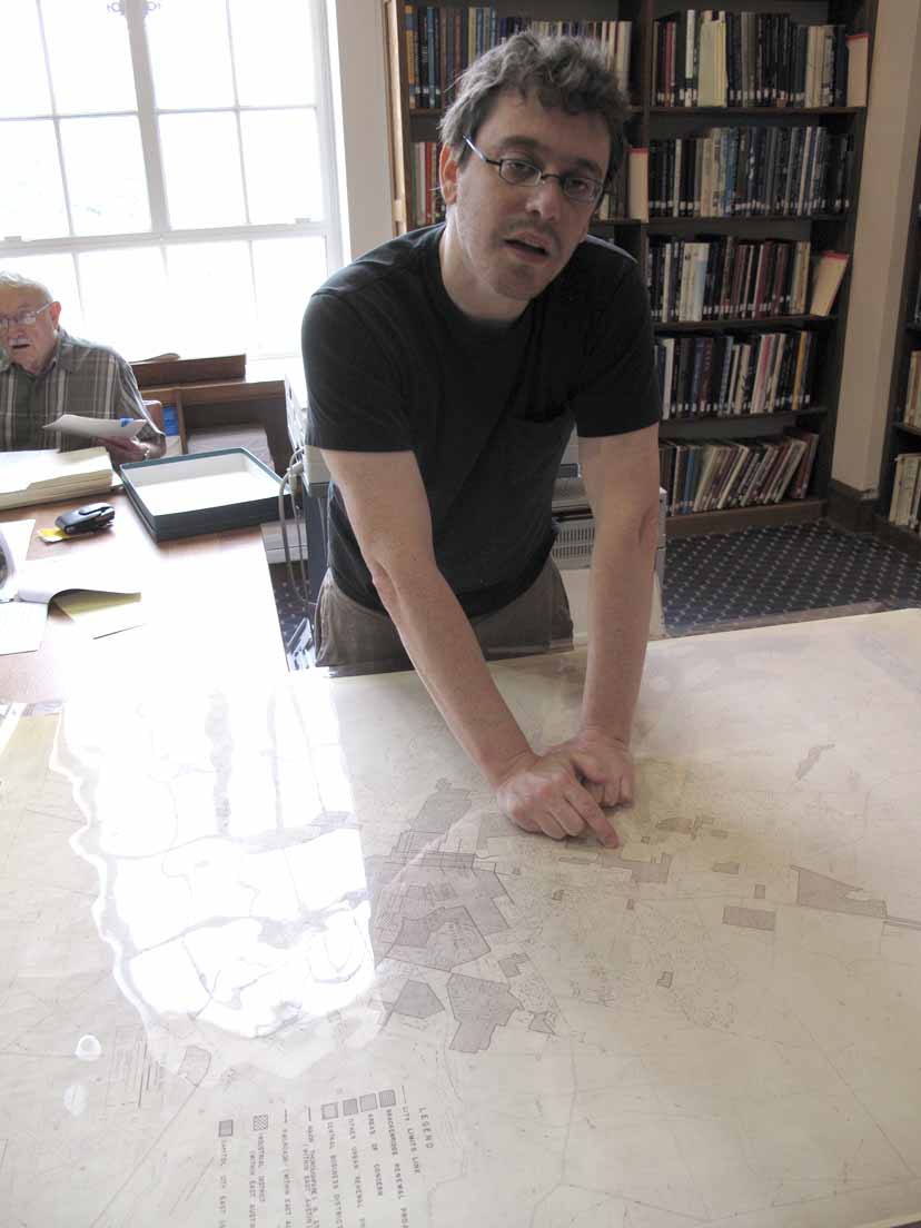Dr. Eliot Tretter doing research for the project