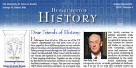 Vol. 4 of History Department Alumni Newsletter