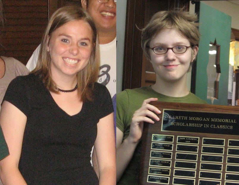Two Classics Seniors, Jewelle Bickel and Kathleen Kidder, Win Rapoport King Scholarships