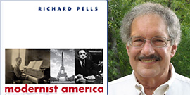 Prof. Richard Pells with detail from his new book cover