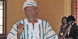 Prof. Toyin Falola welcomes attendees