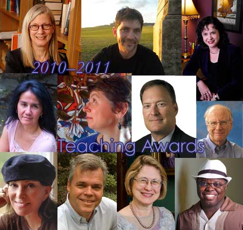 Eleven Department of English faculty members win major teaching awards