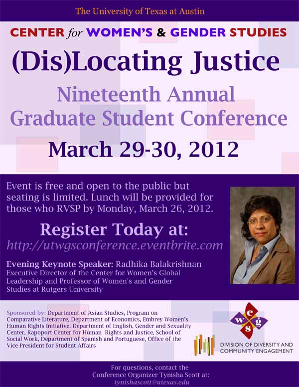 Emerging Scholarship in Women's and Gender Studies, Conference Schedule now online!