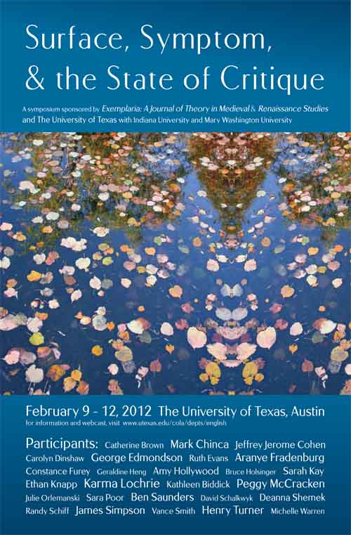 'Exemplaria' Symposium: February 9-12