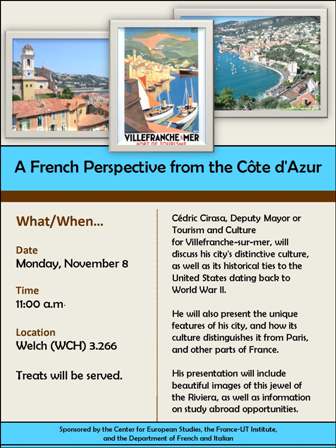 A French Perspective from the Côte d'Azur
