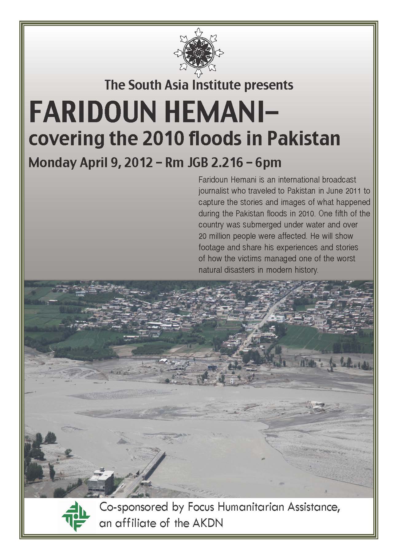 Faridoun Hemani - covering the 2010 floods in Pakistan