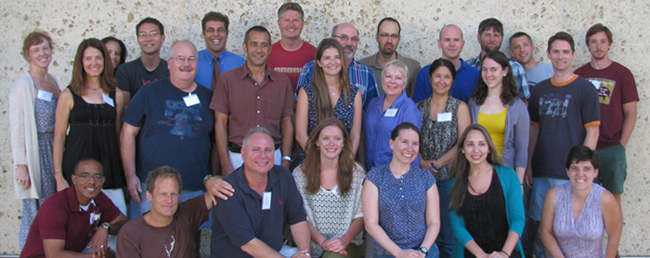 Group portrait of GLI 2012 participants at the Harry Ransom Center, UT Austin