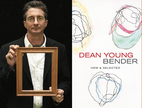 Dean Young and the book cover for 'Bender'