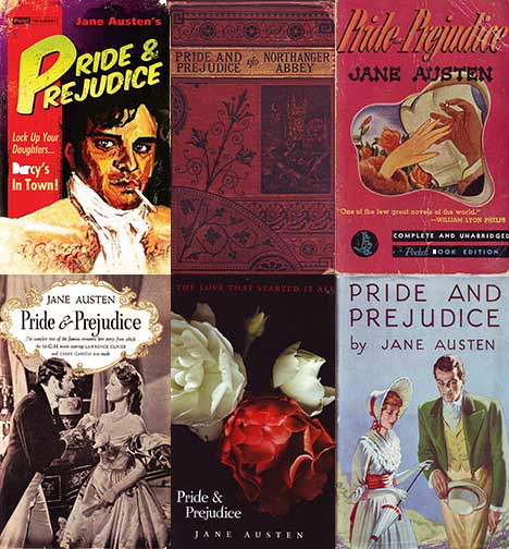Book covers of 'Pride and Prejudice'