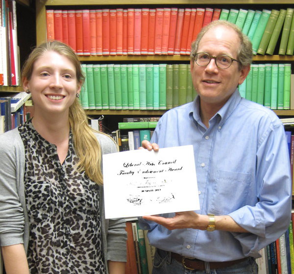 Professor Rabun Taylor receives Liberal Arts Council Teaching Award