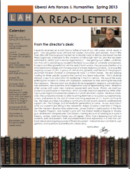 LAH Spring 2013 Newsletter Published