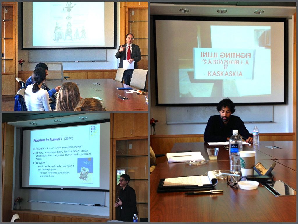 Dr. Paddison, top left, Dr. Rohrer, bottom left, and Dr. Vimalassery, on right.