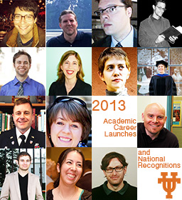 2013 Academic Career Launches and National Recognitions