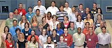 Schoolteachers attending Humanities Texas institute at LBJ Library and Museum