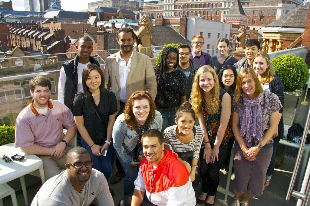 Dr. Ben Carrington with students in Leeds, England, 2013.
