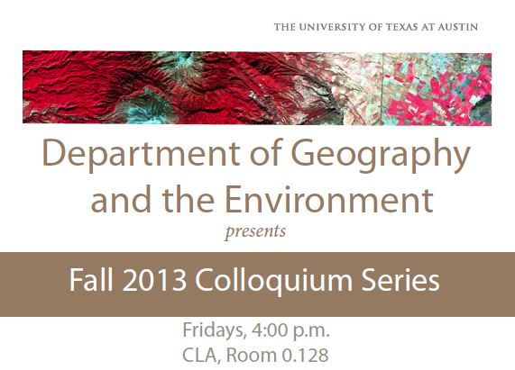Announcement: Fall 2013 Colloquium Series