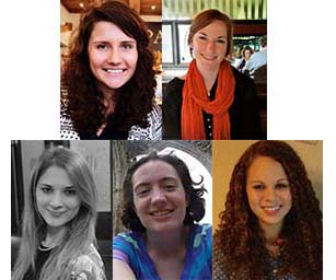 Sarabeth Flowers, Sarah Lusher, Alyssa O’Connell, Cassandra Shulter, and Cara Shaffer