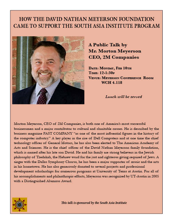 A Public Talk by Mr. Morton H Meyerson on