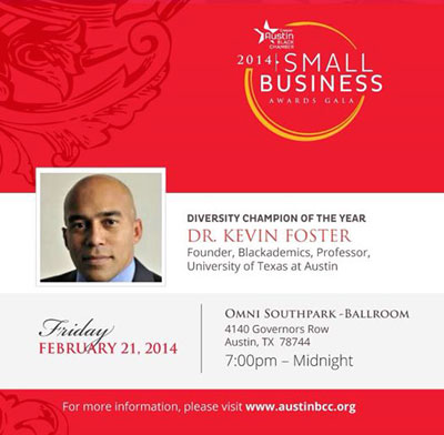 Congratulations to Dr. Kevin Foster for receiving the Diversity Champion of the Year award